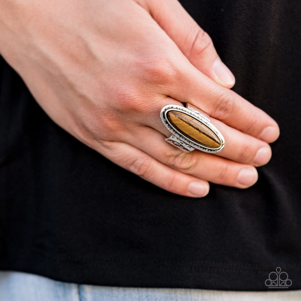 ❤️‍🔥5/$25❤️‍🔥 Stone Mystic Brown Ring